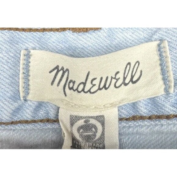 Madewell Women's The Slouchy Boyjean Light Wash Distressed Jeans Sz 30 - Picture 8 of 13